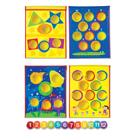 LEARNING RESOURCES Smart Toss™ Colors, Shapes & Numbers Bean Bag Tossing Game 1047